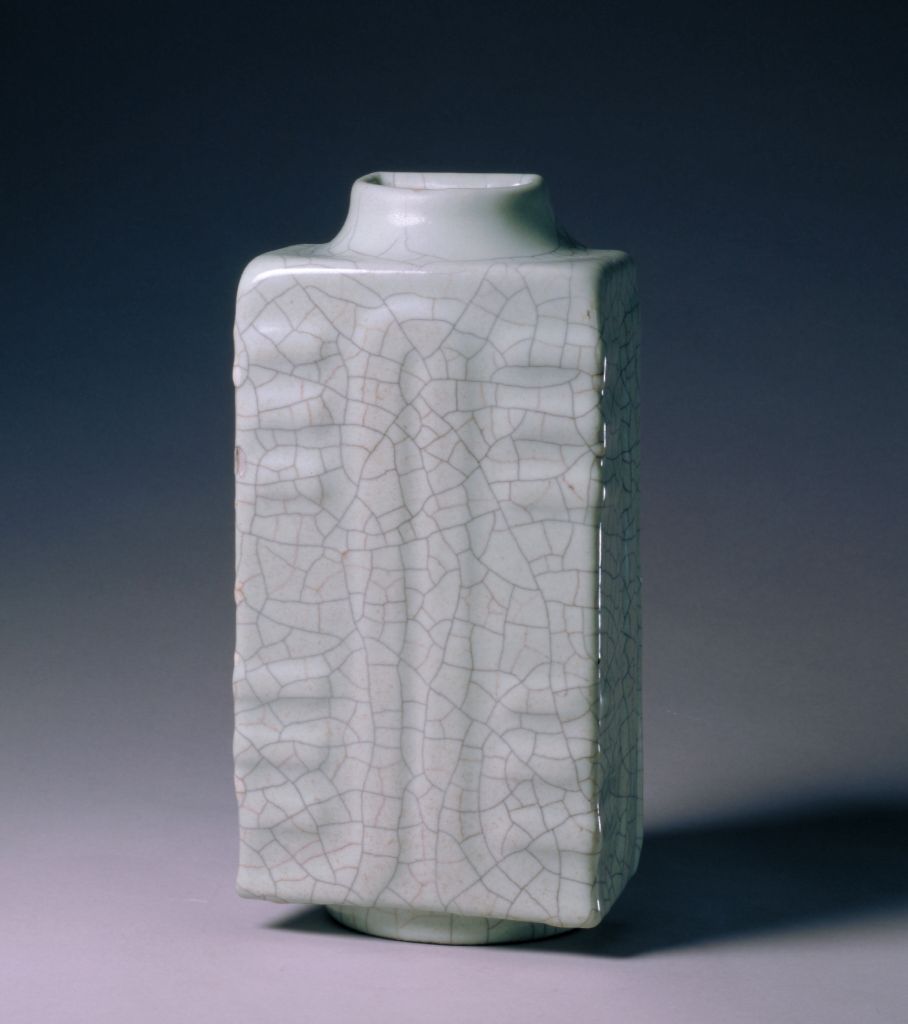 图片[1]-Cong-type wall bottle with imitation official glaze-China Archive